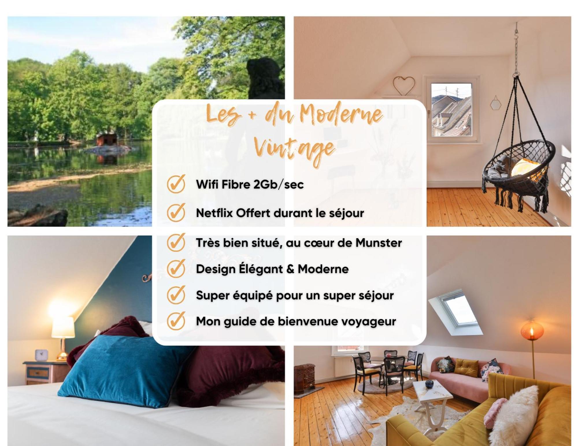 Le Moderne Vintage Hyper Centre,3 Chambres, Neuf Au Calme, 3 Etoiles Munster  Kültér fotó
